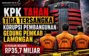 KPK Tahan Tiga Tersangka Korupsi Pembangunan Gedung Pemkab Lamongan, Kerugian Negara Rp35,7 Miliar