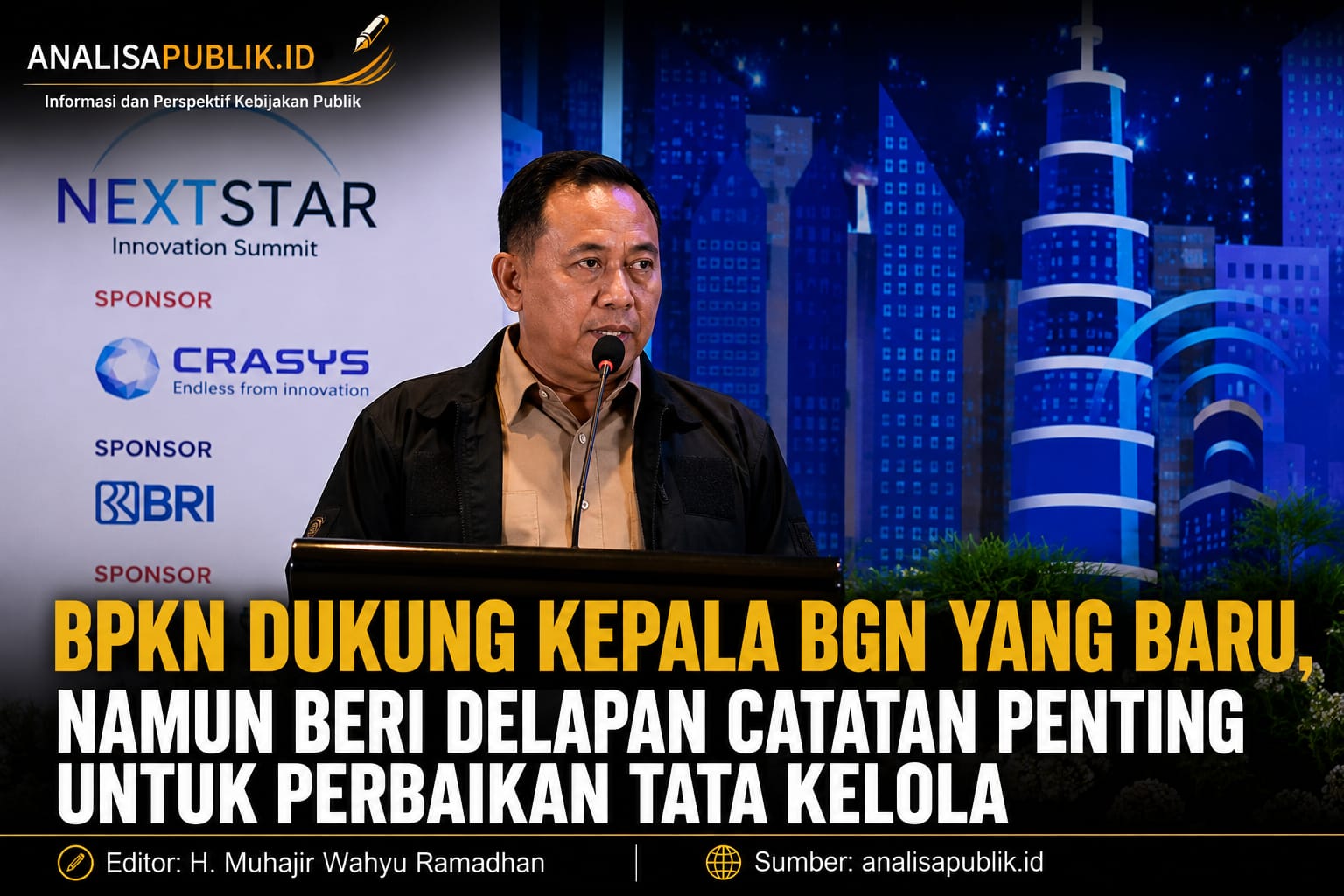 BPKN Dukung Kepala BGN yang Baru, Namun Beri Delapan Catatan Penting untuk Perbaikan Tata Kelola