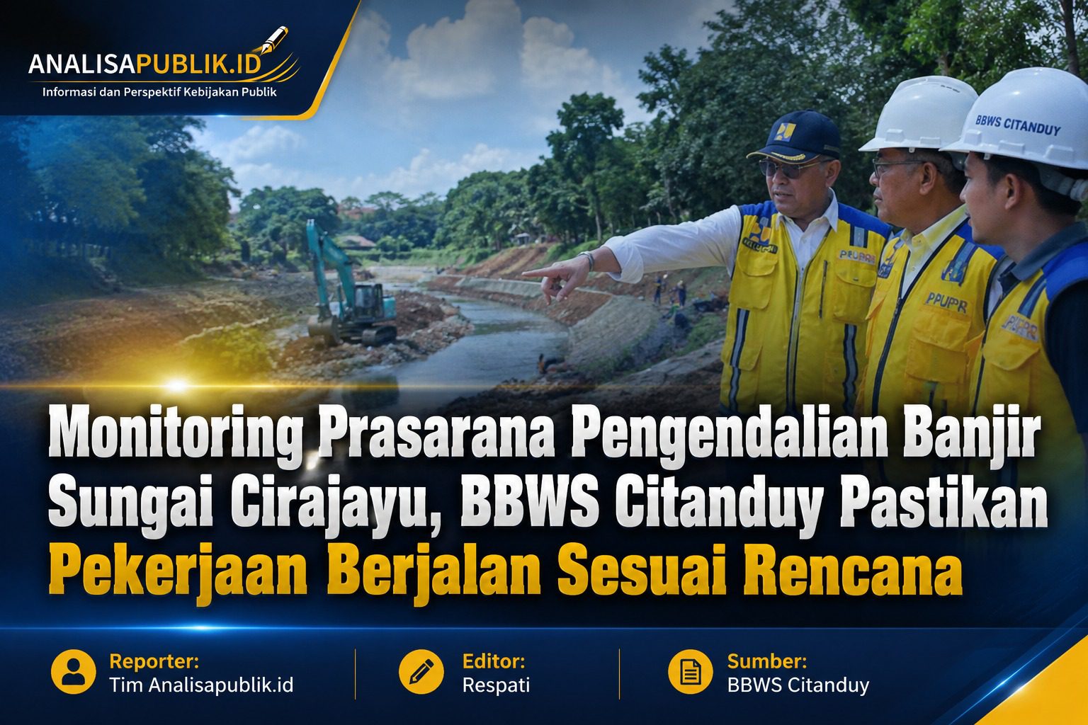 BBWS Citanduy Monitoring Pekerjaan Pengendalian Banjir Sungai Cirajayu, Upaya Kurangi Risiko Banjir Tahunan di Cilacap