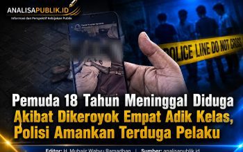 Pemuda 18 Tahun Meninggal Diduga Akibat Dikeroyok Empat Adik Kelas, Polisi Amankan Terduga Pelaku