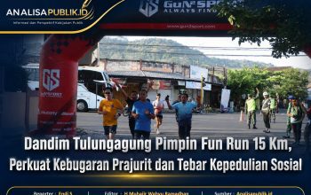 Dandim Tulungagung Pimpin Fun Run 15 Km, Perkuat Kebugaran Prajurit dan Tebar Kepedulian Sosial