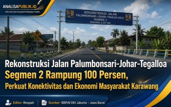 Rekonstruksi Jalan Palumbonsari–Johar–Tegalloa Segmen 2 Rampung 100 Persen, Perkuat Konektivitas dan Ekonomi Masyarakat Karawang