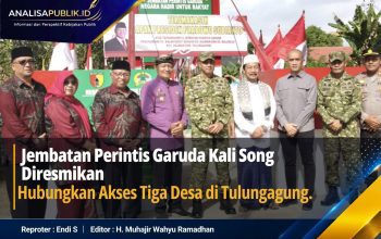 Jembatan Perintis Garuda Kali Song Diresmikan, Hubungkan Akses Tiga Desa di Tulungagung