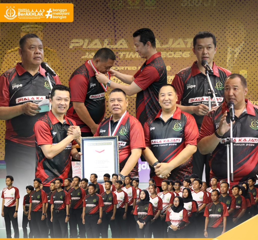 Pecahkan Rekor MURI, Sirnas C Piala Kajati Jatim 2026 Jadi Arena Prestasi Ribuan Atlet Bulutangkis Nasional