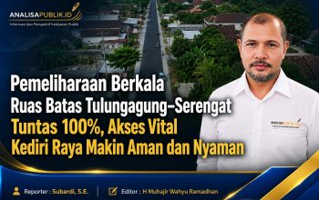 Pemeliharaan Berkala Ruas Batas Tulungagung–Serengat Tuntas 100%, Akses Vital Kediri Raya Makin Aman dan Nyaman