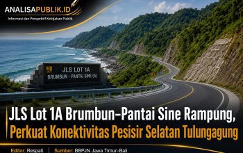 JLS Lot 1A Brumbun–Pantai Sine Rampung, Perkuat Konektivitas Pesisir Selatan Tulungagung