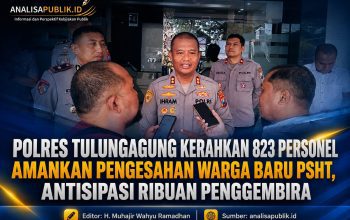 Polres Tulungagung Kerahkan 823 Personel Amankan Pengesahan Warga Baru PSHT, Antisipasi Ribuan Penggembira