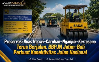 Preservasi Ruas Ngawi–Caruban–Nganjuk–Kertosono Terus Berjalan, BBPJN Jatim–Bali Perkuat Konektivitas Jalan Nasional
