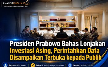 Presiden Prabowo Bahas Lonjakan Investasi Asing, Perintahkan Data Disampaikan Terbuka kepada Publik