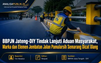 BBPJN Jateng-DIY Tindak Lanjuti Aduan Masyarakat, Marka dan Elemen Jembatan Jalan Pamularsih Semarang Dicat Ulang