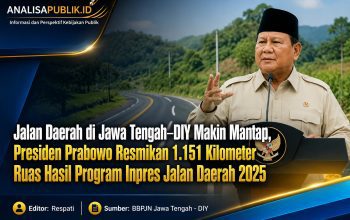 Jalan Daerah di Jawa Tengah–DIY Makin Mantap, Presiden Prabowo Resmikan 1.151 Kilometer Ruas Hasil Program Inpres Jalan Daerah 2025