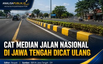 Cat Median Jalan Nasional di Jawa Tengah Dicat Ulang, Tingkatkan Keselamatan dan Kenyamanan Pengguna Jalan