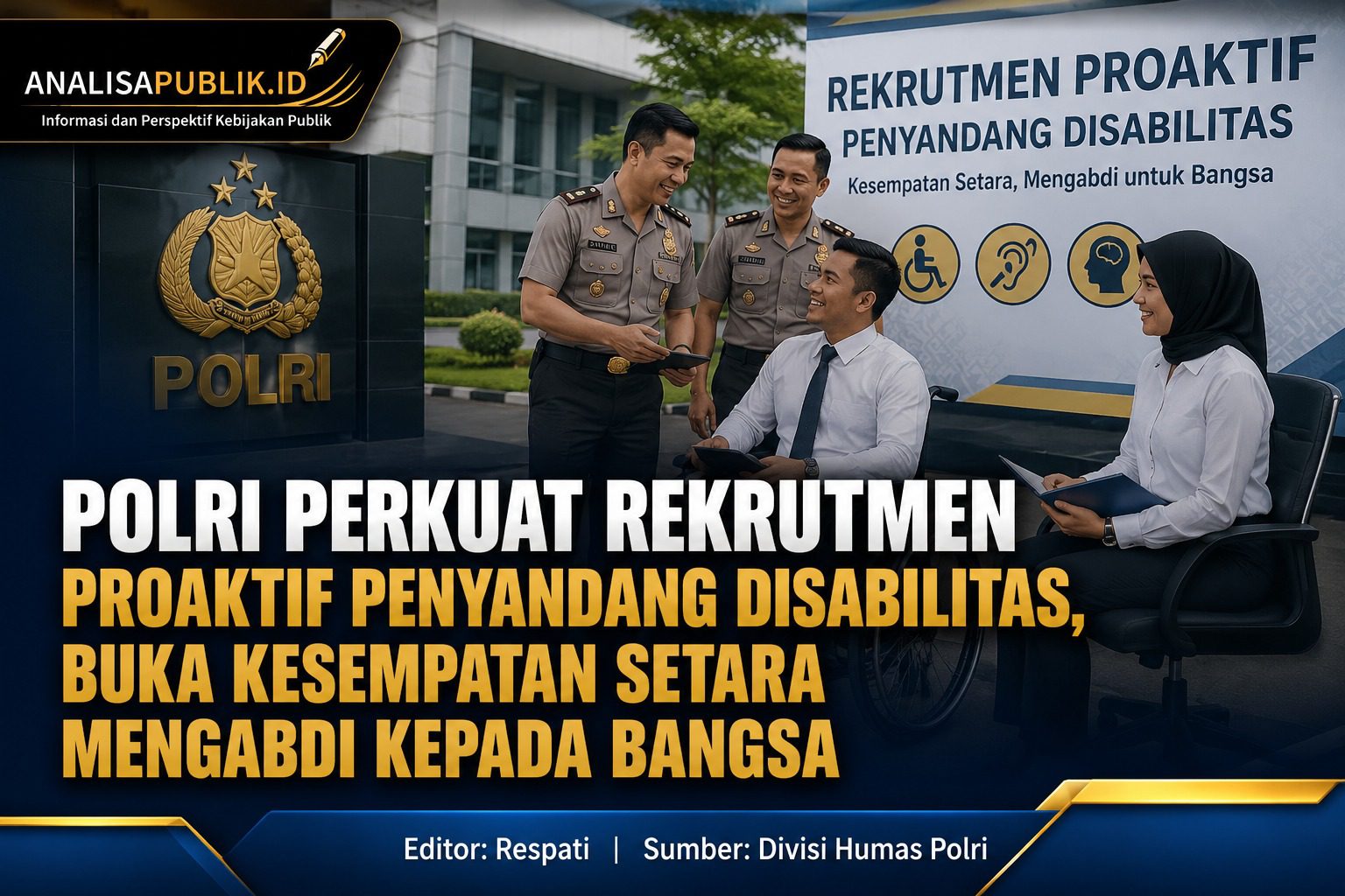 Polri Perkuat Rekrutmen Proaktif Penyandang Disabilitas, Buka Kesempatan Setara Mengabdi kepada Bangsa