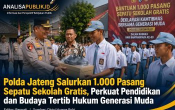 Polda Jateng Salurkan 1.000 Pasang Sepatu Sekolah Gratis, Perkuat Pendidikan dan Budaya Tertib Hukum Generasi Muda