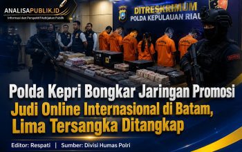 Polda Kepri Bongkar Jaringan Promosi Judi Online Internasional di Batam, Lima Tersangka Ditangkap