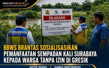 BBWS Brantas Sosialisasikan Pemanfaatan Sempadan Kali Surabaya kepada Warga Tanpa Izin di Gresik
