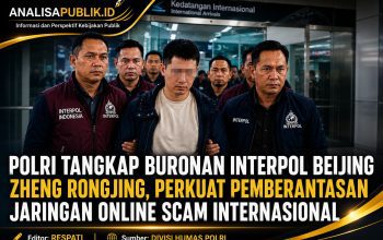 Polri Tangkap Buronan Interpol Beijing Zheng Rongjing, Perkuat Pemberantasan Jaringan Online Scam Internasional