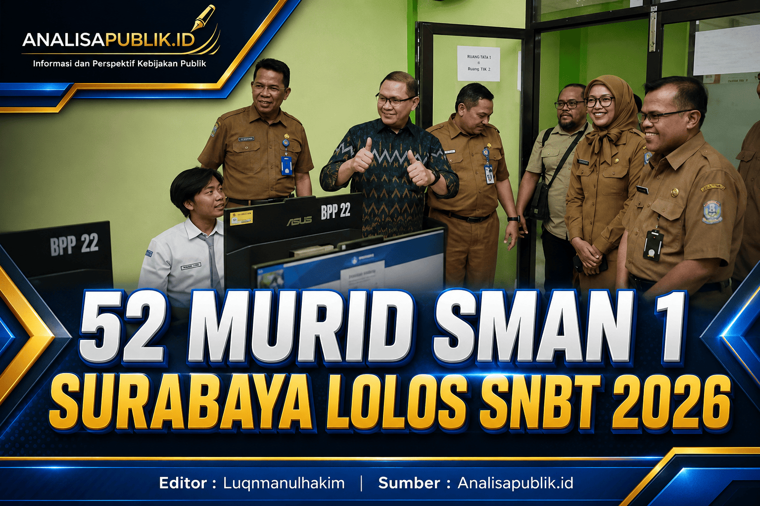 52 Murid SMAN 1 Surabaya Lolos SNBT 2026