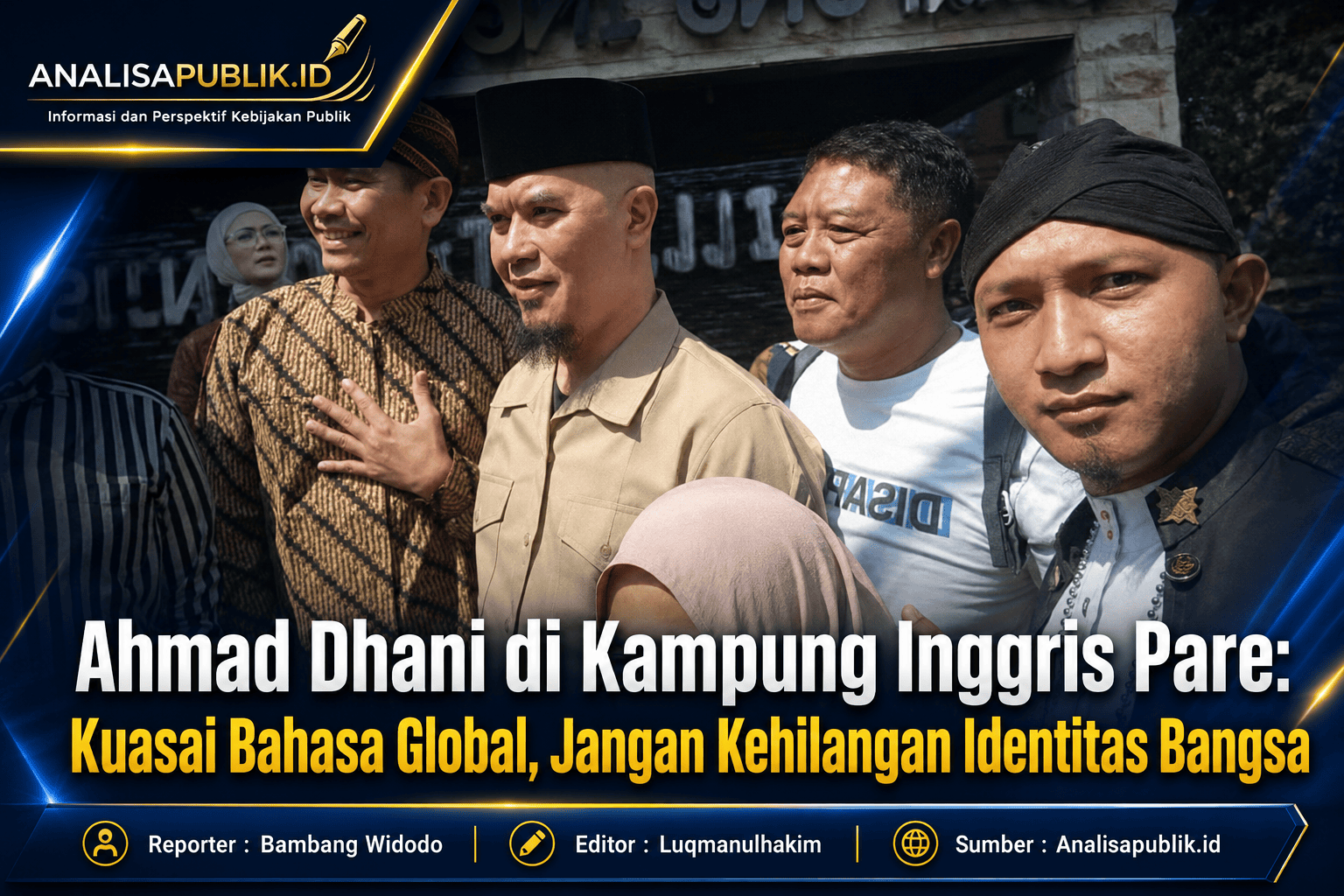 Achmad Dhani di Sarasehan Kebangssan Kampung Inggris Pare Kediri