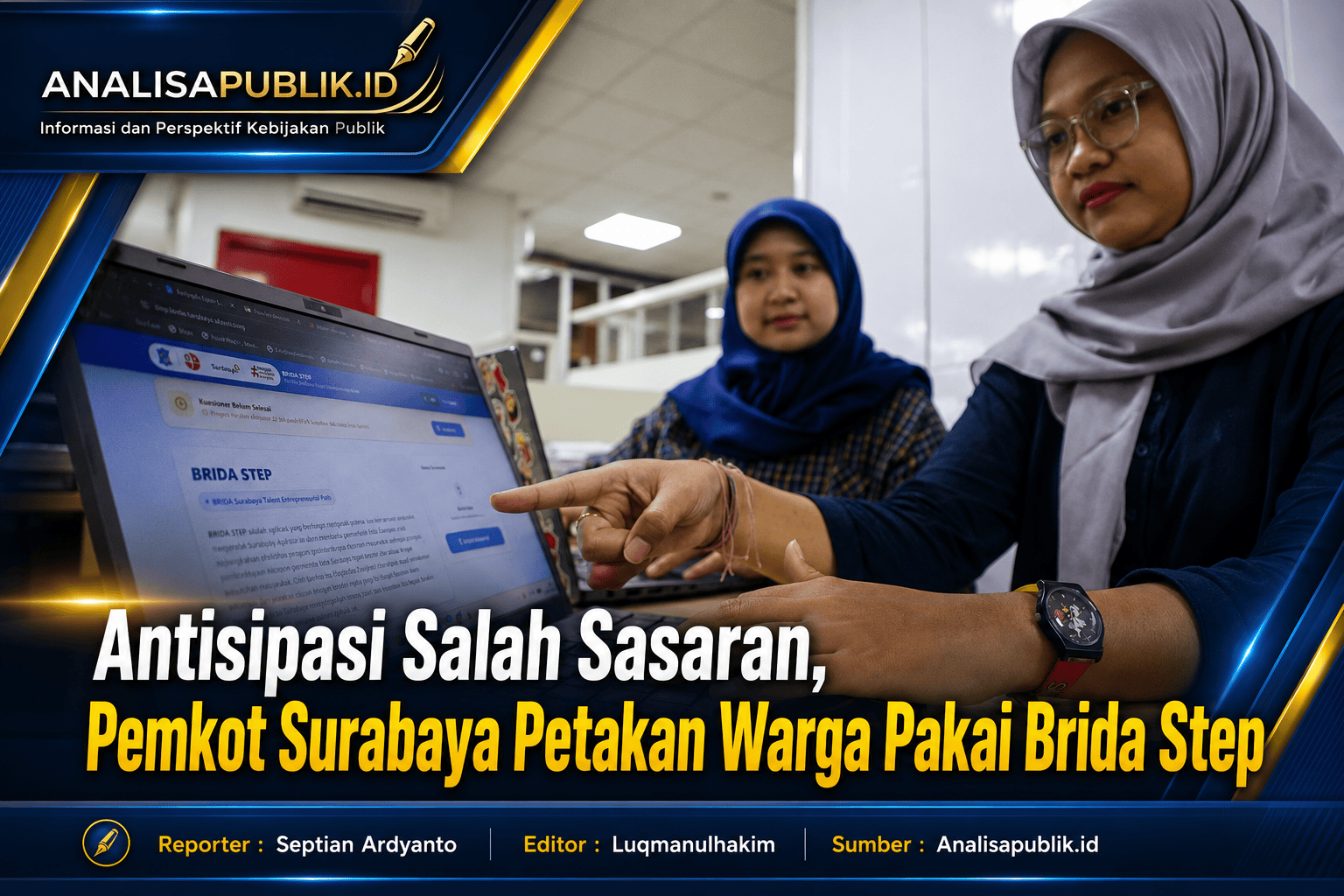 Antisipasi Salah Sasaran, Pemkot Surabaya Petakan Warga Pakai Brida Step