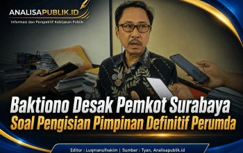 Baktiono Desak Pemkot Surabaya Soal Pengisian Pimpinan Definitif Perumda