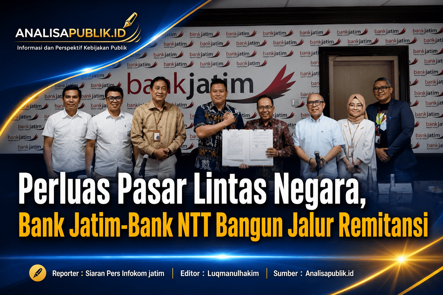 Perluas Pasar Lintas Negara, Bank Jatim-Bank NTT Bangun Jalur Remitansi
