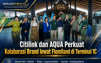 Citilink dan AQUA Perkuat Kolaborasi Brand lewat Flomiland di Terminal 1C