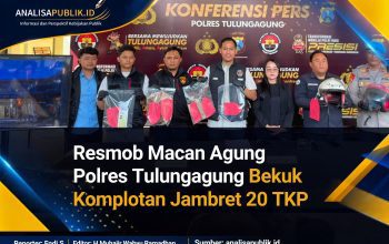 Tim Resmob Macan Agung Polres Tulungagung Bekuk Komplotan Jambret 20 TKP