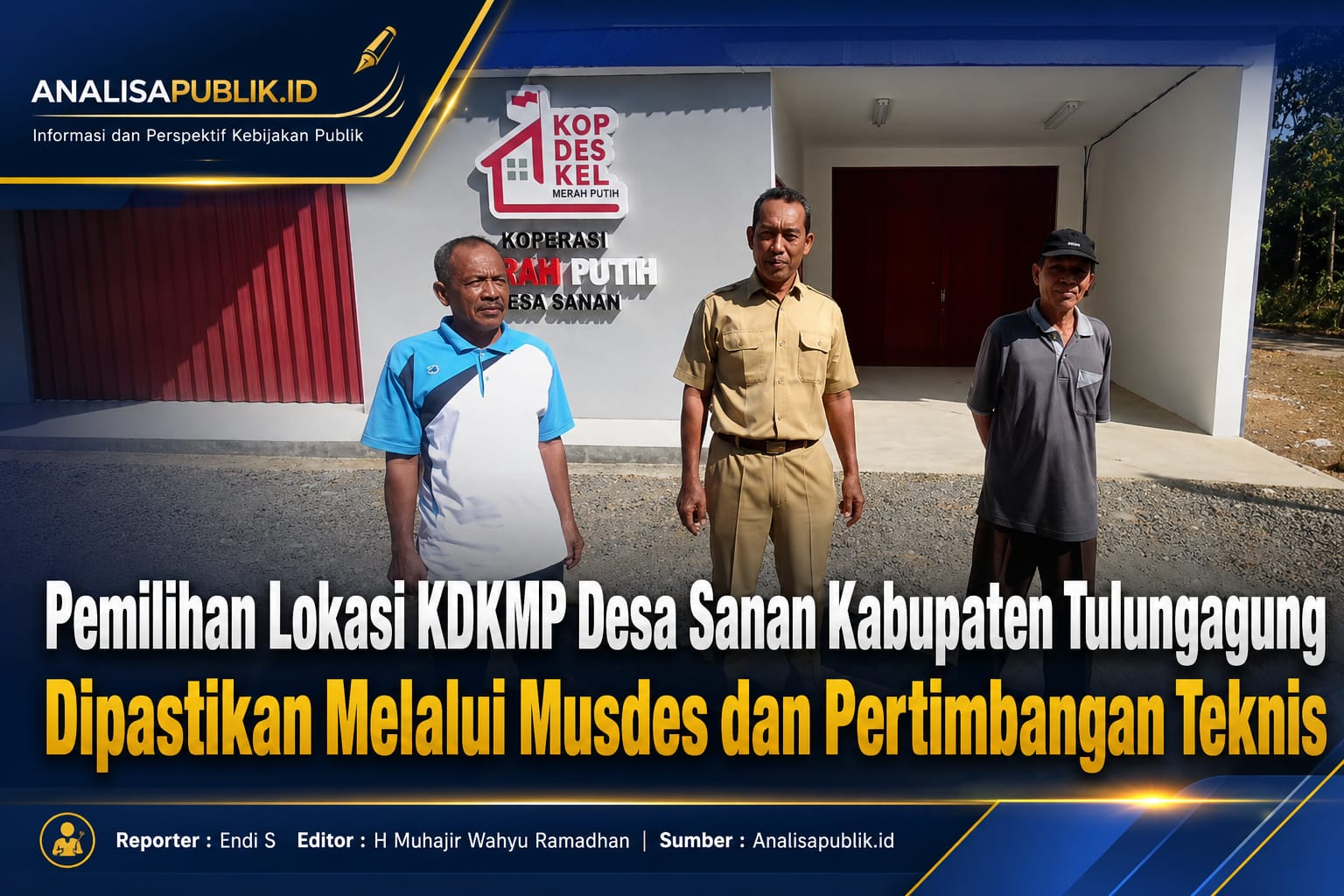 Pemilihan Lokasi KDKMP Desa Sanan Kabupaten Tulungagung Dipastikan Melalui Musdes dan Pertimbangan Teknis