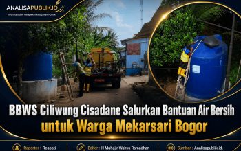 BBWS Ciliwung Cisadane Salurkan Bantuan Air Bersih untuk Warga Mekarsari Bogor