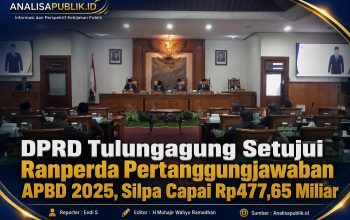 Rapat Paripurna DPRD Tulungagung Sahkan Ranperda APBD TA 2025. Kamis (23/07/2026) 
