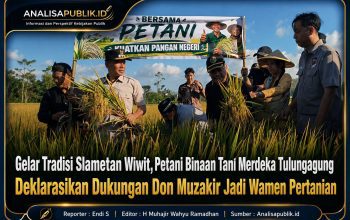 Gelar Tradisi Slametan Wiwit, Petani Binaan Tani Merdeka Tulungagung Deklarasikan Dukungan Don Muzakir Jadi Wamen Pertanian