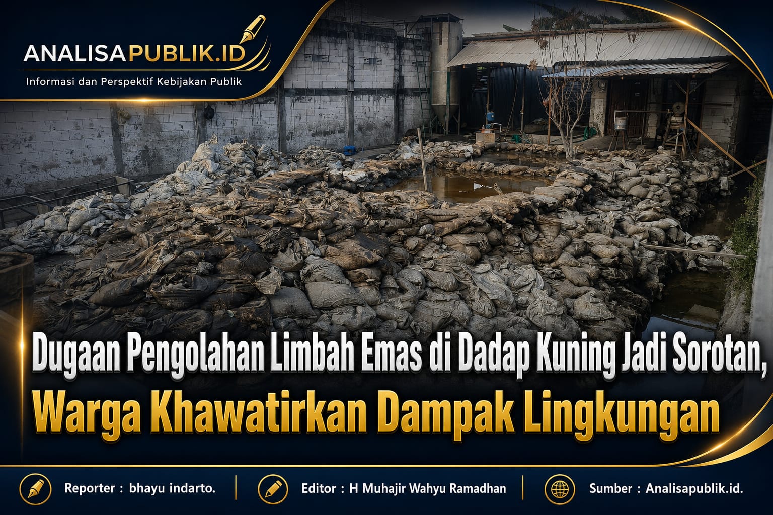 Dugaan Pengolahan Limbah Emas di Dadap Kuning Jadi Sorotan, Warga Khawatirkan Dampak Lingkungan