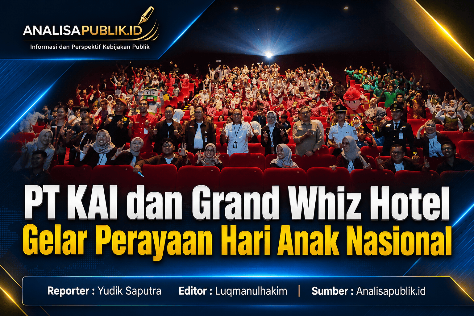 PT KAI dan Grand Whiz Hotel Gelar Perayaan Hari Anak Nasional