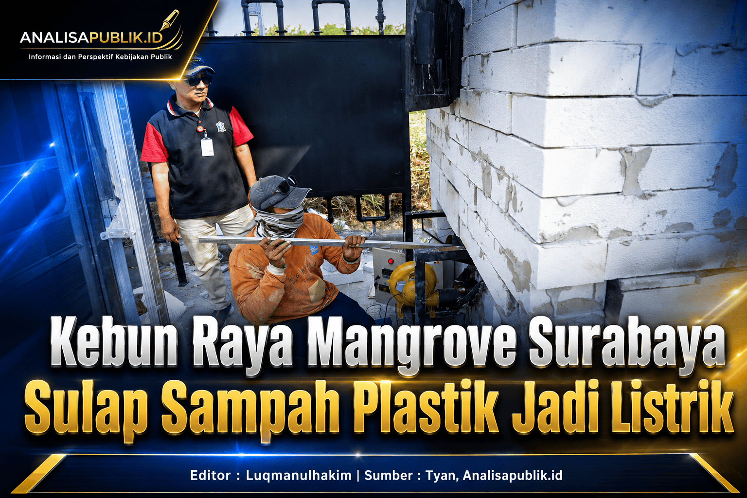 Kebun Raya Mangrove Surabaya Sulap Sampah Plastik Jadi Listrik