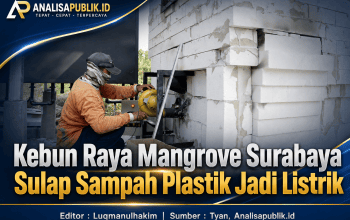 Kebun Raya Mangrove Surabaya Sulap Sampah Plastik Jadi Listrik