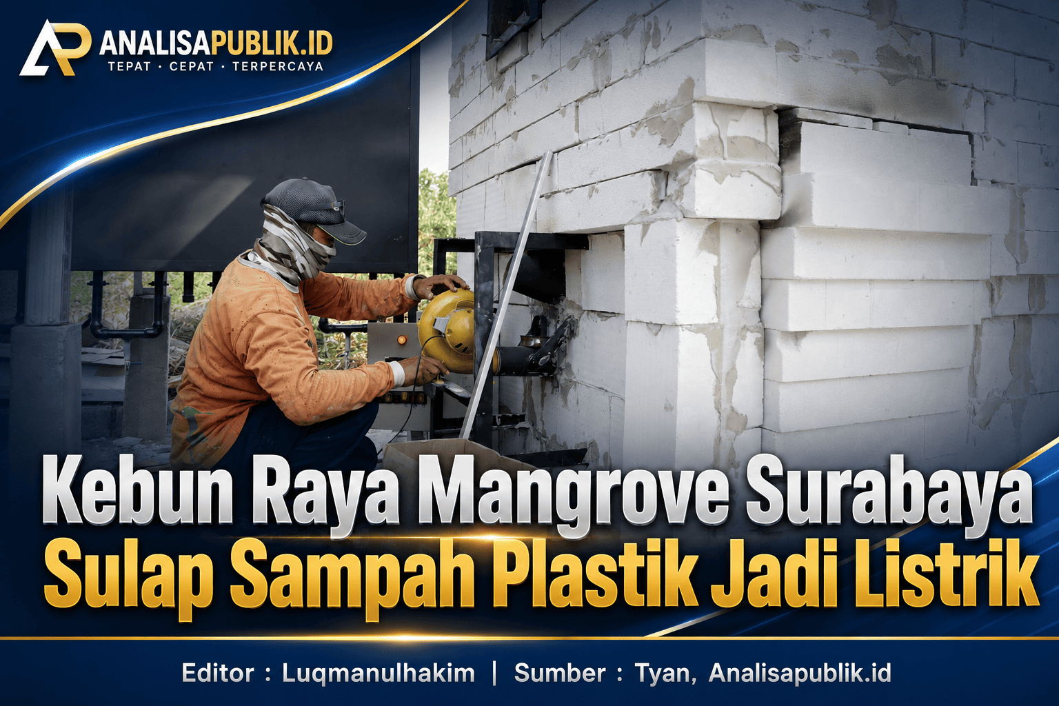 Kebun Raya Mangrove Surabaya Sulap Sampah Plastik Jadi Listrik