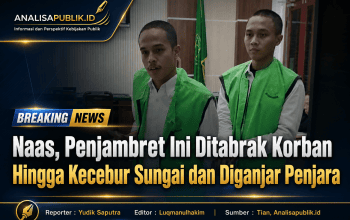 Naas, Penjambret Ini Ditabrak Korban Hingga Kecebur Sungai dan Diganjar Penjara