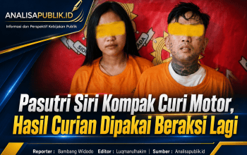 Pasutri Siri Kompak Curi Motor, Hasil Curian Dipakai Beraksi Lagi