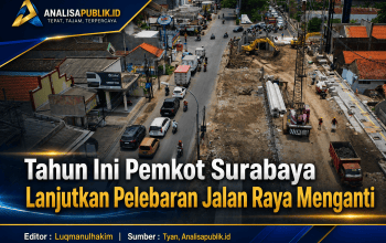 Tahun Ini Pemkot Surabaya Lanjutkan Pelebaran Jalan Raya Menganti