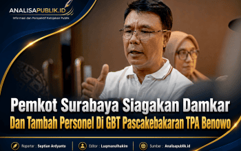 Pemkot Surabaya Siagakan Damkar Dan Tambah Personel Di GBT Pascakebakaran TPA Benowo
