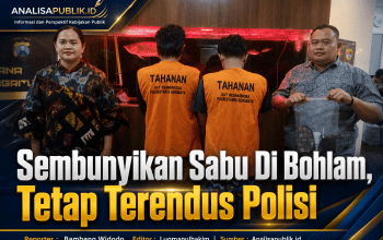 Sembunyikan Sabu Di Bohlam, Tetap Terendus Polisi