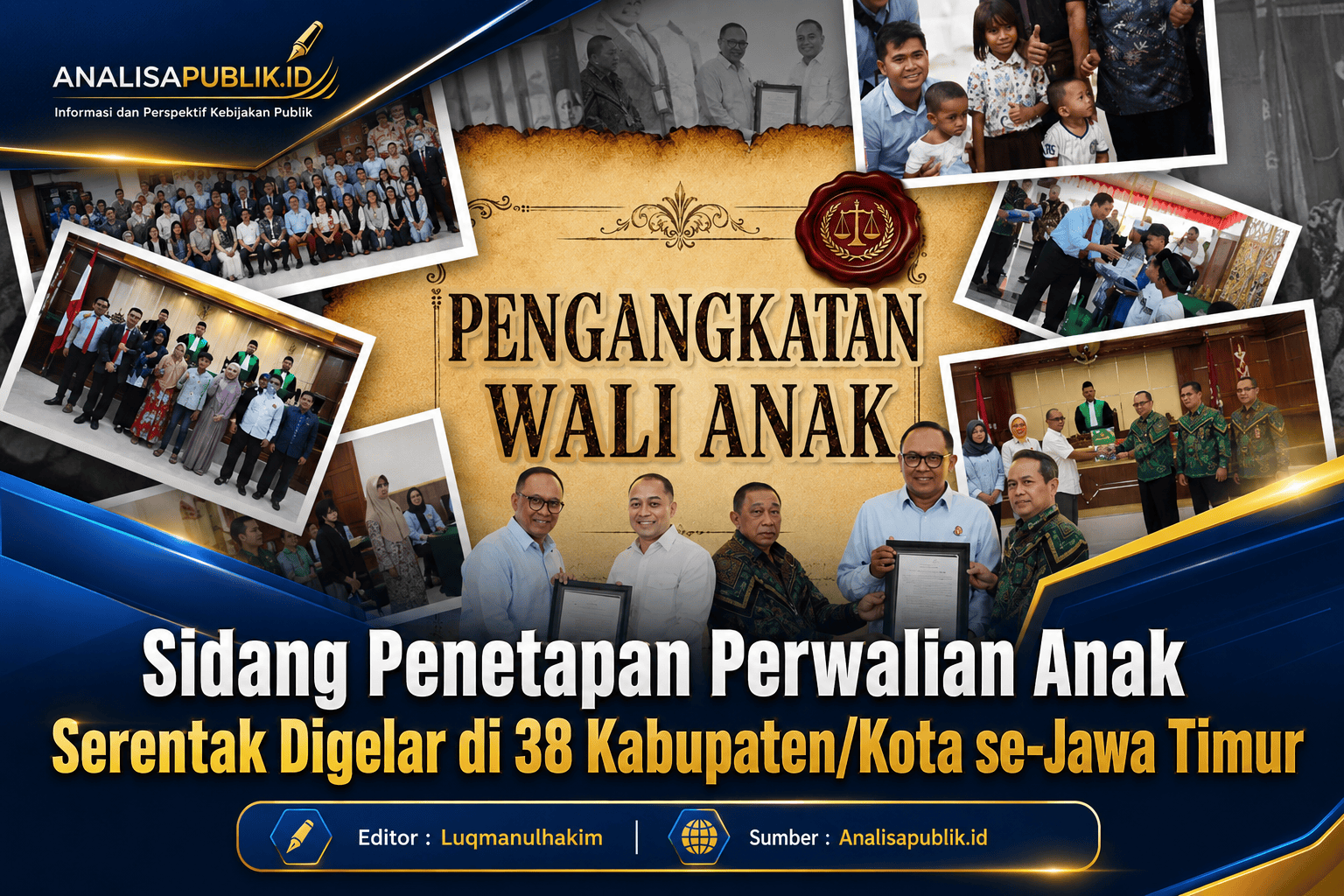 Sidang Perwalian Serentak di Jawa Timur, 447 Anak Peroleh Kepastian Hukum