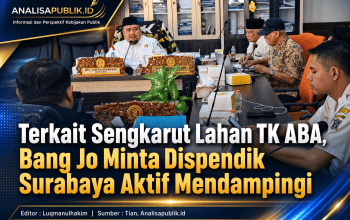 Terkait Sengkarut Lahan TK ABA, Bang Jo Minta Dispendik Surabaya Aktif Mendampingi