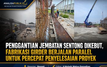 Penggantian Jembatan Sentong Dikebut, Fabrikasi Girder Berjalan Paralel untuk Percepat Penyelesaian Proyek