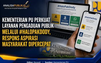 Kementerian PU Perkuat Layanan Pengaduan Publik Melalui HaloPakDody, Respons Aspirasi Masyarakat Dipercepat
