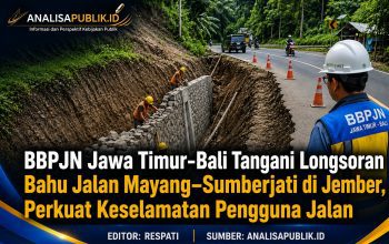 BBPJN Jatim-Bali Tangani Longsoran Bahu Jalan Mayang–Sumberjati di Jember, Perkuat Keselamatan Pengguna Jalan