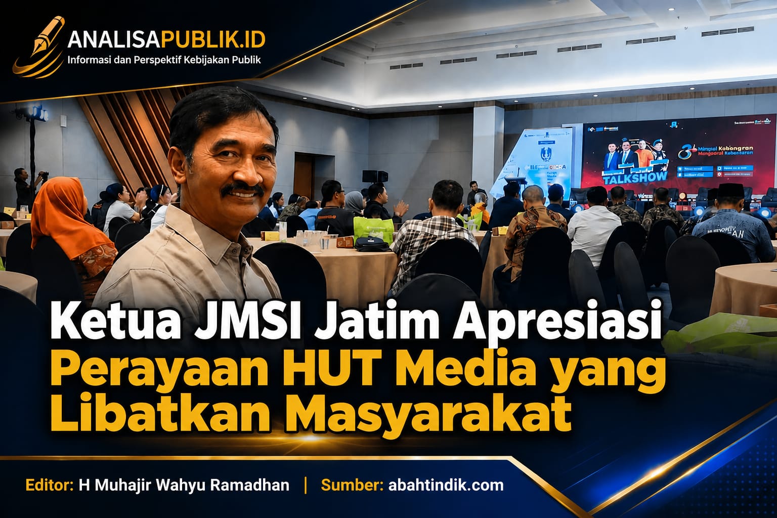 Ketua JMSI Jatim Apresiasi Perayaan HUT Media yang Libatkan Masyarakat