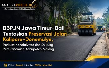 BBPJN Jawa Timur–Bali Tuntaskan Preservasi Jalan Kalipare–Donomulyo, Perkuat Konektivitas dan Dukung Perekonomian Kabupaten Malang
