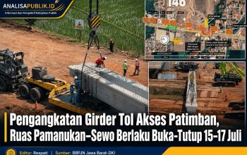 Pengangkatan Girder Tol Akses Patimban, Ruas Pamanukan–Sewo Berlaku Buka-Tutup 15–17 Juli